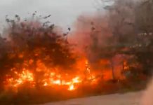 Ecuador: trágico incendio en Galápagos dejó cinco muertos y varios heridos Foto; Incendio en un barrio del turístico archipiélago en Galápagos, Ecuador/Cortesía