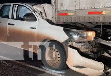 Dos heridos leves tras impactante accidente en Carretera a El Rama Foto: Dos heridos leves tras impactante accidente en Carretera a El Rama/TN8