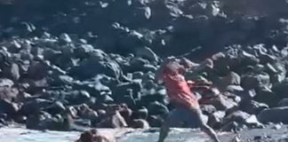 Foto: Brutal paliza a plena luz del día en isla de España /Cortesía