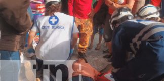 Foto: Mujer quedó inconsciente, tras recibir fuerte latigazo de un tubo en el cuello en Estelí/ TN8