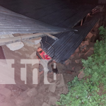 Foto: Derrumbe de dos paredes en una vivienda de El Jícaro / TN8