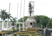 Regresa el Cacique Agateyte a la principal Rotonda de Chinandega Foto: Pronto inauguran la figura del Cacique Agateyte en Chinandega / TN8