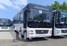 Ruta 112, 106 y otras de Managua reciben buses nuevos Foto: Nuevos buses para Managua / TN8