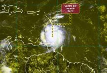 El Huracán Beryl se ha debilitado ligeramente Foto: El Huracán Beryl se ha debilitado ligeramente/Créditos