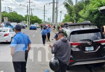 Hombre muere arrollado por una camioneta en la rotonda El Periodista, en Managua Foto: Muere arrollado un hombre en la Rotonda El Periodista / TN8