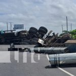 Foto: Vuelco de rastra en la zona de San Benito, Tipitapa / TN8