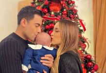 Foto: Carlos Rivera y Cynthia Rodríguez festejan /cortesía
