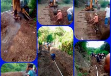 Foto: Avance del 40% en el proyecto de mejoramiento del sistema de agua en La Calera, Palacagüina/ Cortesía