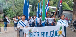 Foto: Isla de Ometepe se viste de fiesta con el tercer desfile patrio de bandas y gimnasias/TN8
