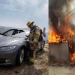 Tesla conectado ilegalmente provoca incendio en Tijuana Foto: Tesla conectado ilegalmente provoca incendio en Tijuana/ Créditos