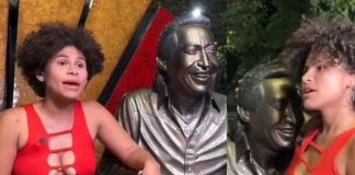 Foto: Mujer asegura que la embarazó la estatua de un famoso /Cortesía