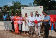 Inauguración del Proyecto de Construcción de Andenes Peatonales en Puerto Cabezas Foto: Inauguración del Proyecto de Construcción de Andenes Peatonales en Puerto Cabezas/ TN8