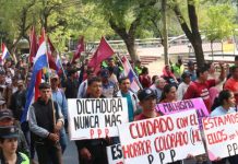Foto: Protestas masivas en Paraguay /cortesía