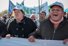 Comunidades indígenas de Argentina marchan para denunciar crisis alimentaria Foto: Comunidades indígenas de Argentina marchan para denunciar crisis alimentaria / Cortesía