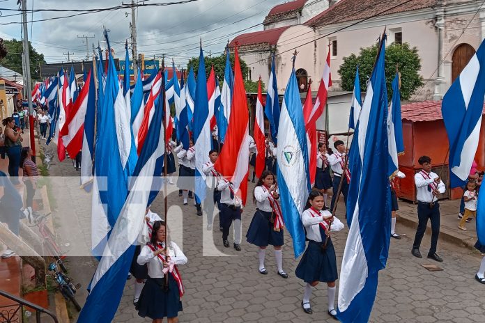 Foto: Colegios de Nandaime y Managua aperturan las Fiestas Patrias con desfile/TN8