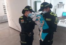 Bebé de tres días es encontrada en una mochila en un cafetal de Colombia Foto: Rescatada con tres días de nacida en Colombia /Cortesía