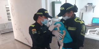 Foto: Rescatada con tres días de nacida en Colombia /Cortesía
