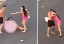 Cobarde «chavalo» agredió a su novia en plena calle Foto: Agredió a su novia /cortesía