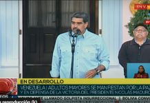 Adultos mayores se movilizan en defensa del triunfo del presidente Nicolás Maduro Foto: Adultos mayores se movilizan en defensa del triunfo del presidente Nicolás Maduro /Cortesía