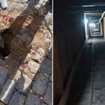 Encuentran túnel de 220 metros que usarían para robar un banco (VIDEO) Foto: Encuentran túnel de unos 220 metros de largo/Cortesía