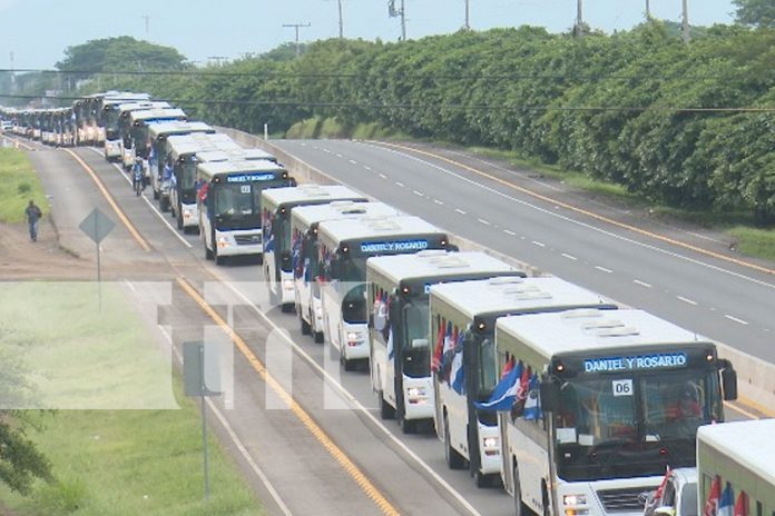 2 Foto: Nicaragua recibe 100 nuevos autobuses Yutong para mejorar el transporte urbano/TN8