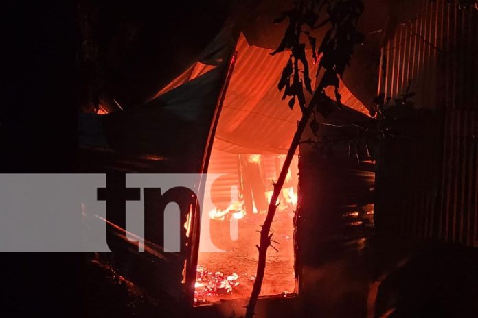 3 Foto: Incendio arrasa con vivienda de joven madre en el barrio Milagro de Dios, Managua/TN8