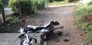 Foto: En Ometepe, esta mañana apareció tirada una motocicleta/TN8
