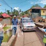 Triple colisión deja a un motociclista lesionado en Bluefields Foto: Colisión entre rastra, taxi y motocicleta en Bluefields /TN8