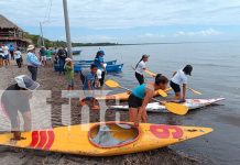 Jóvenes deportistas brillan en el Triatlón del Lago Cocibolca en Granada Jóvenes deportistas brillan en el Triatlón del Lago Cocibolca en Granada