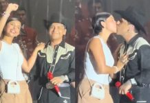 Foto: Nodal interrumpe concierto para besar a su esposa Ángela Aguilar/ Créditos