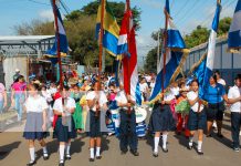 Inauguración simultánea de desfiles patrios en Chinandega, León y Masaya Foto: Chinandega, León y Masaya celebran Inicio de las Fiestas Patrias /TN8