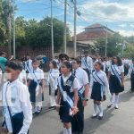 Managua: colegio Experimental México inicia el con el primer desfile escolar 2024 Foto: Managua, centenares de estudiantes y padres de familia participaron en el primer desfile escolar/TN8