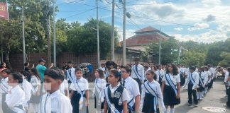 Foto: Managua, centenares de estudiantes y padres de familia participaron en el primer desfile escolar/TN8