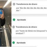 Joven recibe súplicas de su ex a través de transacciones bancarias (VIDEO) Foto: Joven expone a su ex /cortesía