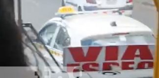 Foto: Taxista generó situación tensa con un busero en Managua / TN8