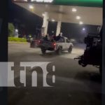 Bien «bolo» casi provoca tragedia en una gasolinera de Matagalpa Foto: Conductor ebrio casi provoca tragedia en gasolinera de Matagalpa / TN8