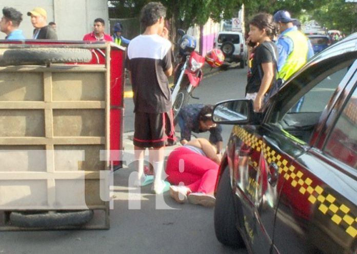 Foto: Accidente de tránsito en el barrio San Judas, Managua / TN8 Foto: Accidente de tránsito en el barrio San Judas, Managua / TN8