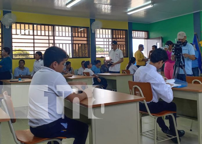 Foto: Competencia de matemáticas desde aulas de clases en Managua / TN8 Foto: Competencia de matemáticas desde aulas de clases en Managua / TN8