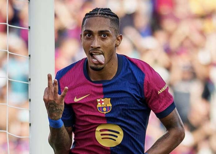 raphinha barcelona, raphinha, gol, valladolid, laliga