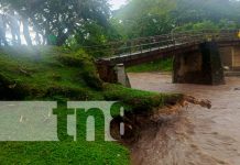 Varias comunidades de Matiguás incomunicadas por afectaciones en el puente Vilwas Foto: Afectaciones por lluvias en Matiguás / TN8