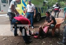 Joven casi pierde el pie derecho por la caída de lámina de zinc en Rivas Foto: En Rivas, joven resultó gravemente herido tras caerle una filosa lámina de zinc/TN8