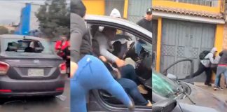 Foto: Detienen a ladrones, los linchan y les destrozan el carro /Cortesía