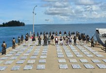 Honduras incauta aproximadamente 4 toneladas de cocaína en el Caribe Foto: Operativo en Honduras /cortesía