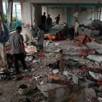 Brutal ataque de Israel a refugio en Gaza deja 10 muertos y numerosos heridos Foto: Muertos en un ataque de Israel contra una escuela en Gaza /Cortesía