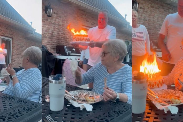 1 Quisieron sorprender a su abuela durante su cumpleaños y casi provocan un incendio