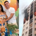 Pareja junto a su bebé mueren al saltar del piso 7 escapando de un incendio Foto: Murieron tras saltar del piso 7 en Brasil /Cortesía