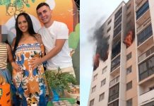 Pareja junto a su bebé mueren al saltar del piso 7 escapando de un incendio Foto: Murieron tras saltar del piso 7 en Brasil /Cortesía