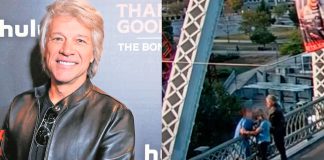Foto: Bon Jovi salva a mujer que pretendía saltar de un puente /Cortesía