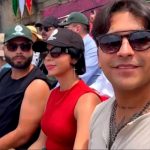 Nodal y Ángela Aguilar aparecen juntos en el desfile de la Independencia de México Foto: Christian Nodal y Ángela Aguilar /cortesía