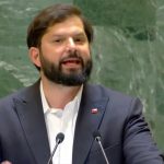 Boric condena y demanda respeto a los derechos humanos en Palestina Foto: Boric ante la ONU /cortesía